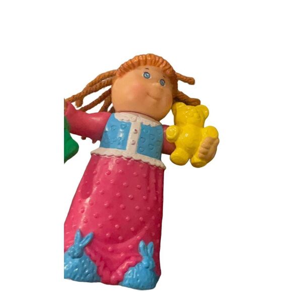 Vintage Cabbage Patch Kids CPK Doll Mini Figures Figurines 1992 Girl Christmas - Picture 2 of 12
